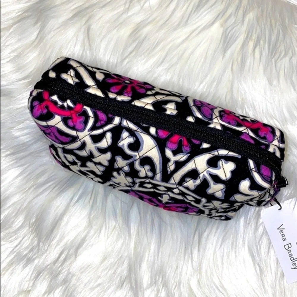 Vera Bradley 💜🖤 Cute makeup/cosmetic bag NWT